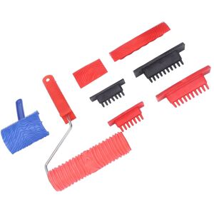 Wood Graining Roller With Handle Rubber Wood Pattern Texture Painting Tool Wood Graining Roller With Handle Rubber Wood Pattern Texture Painting Tool