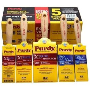 Purdy Monarch Elite & Pro Extra (5) Piece Set (Me3peduo) Purdy Quality Purdy Monarch Elite & Pro Extra (5) Piece Set (Me3peduo) Purdy Quality