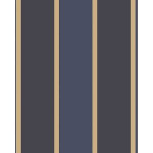 G67545 - Smart Stripes 3 Formal Stripe Blue Navy Gold Galerie Wallpaper G67545 - Smart Stripes 3 Formal Stripe Blue Navy Gold Galerie Wallpaper