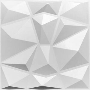 Panel3d 12pcs 3d Wall Panels Pvc 50cm Decorative Ceiling Tiles Wallpaper Diamond White Panel3d 12pcs 3d Wall Panels Pvc 50cm Decorative Ceiling Tiles Wallpaper Diamond White