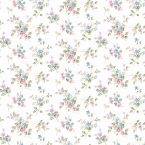 Pf38101 - Pretty Prints Blossom Mini Pink Green Blue Galerie Wallpaper Pf38101 - Pretty Prints Blossom Mini Pink Green Blue Galerie Wallpaper