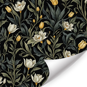 Does Not Apply Black Green Floral Wallpaper, Peel And Stick Self-Adhesive Wall Stickers, Vintag Does Not Apply Black Green Floral Wallpaper, Peel And Stick Self-Adhesive Wall Stickers, Vintag