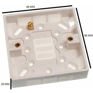 Onestopdiy Surface Mount Back Box 1 Gang - Electric Switch Onestopdiy Surface Mount Back Box 1 Gang - Electric Switch