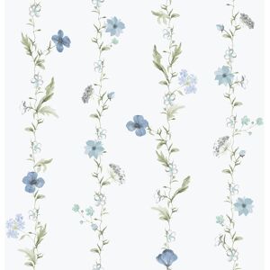 1902-1 - Spring Blossom Floral Blue Green White Galerie Wallpaper 1902-1 - Spring Blossom Floral Blue Green White Galerie Wallpaper