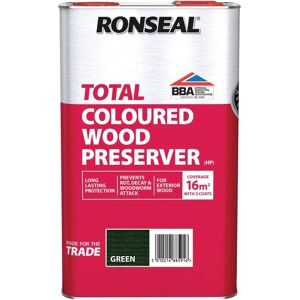 Ronseal Rslttwpgr5l Trade Total Wood Preserver Green 5 Litre Ronseal Rslttwpgr5l Trade Total Wood Preserver Green 5 Litre