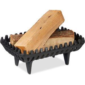 Relaxdays Chimney Grate Firewood Holder Cast Iron Fire Stand Heavyweight Durable Relaxdays Chimney Grate Firewood Holder Cast Iron Fire Stand Heavyweight Durable