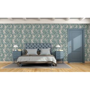 Transform Peel & Stick Tropical Leaves Pink & Green Self-Adhesive Wallpaper Transform Peel & Stick Tropical Leaves Pink & Green Self-Adhesive Wallpaper