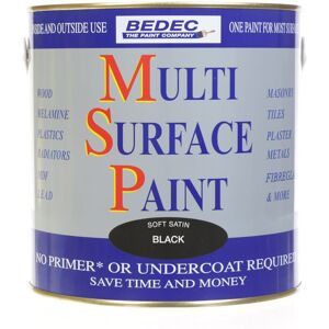 Bedec Multi Surface Paint (Msp) Satin Black 2.5l Bedec Multi Surface Paint (Msp) Satin Black 2.5l