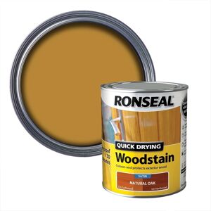 Ronseal Qdwsno750 750 Ml Satin Finish Quick Dry Woodstain - Natural Oak Ronseal Qdwsno750 750 Ml Satin Finish Quick Dry Woodstain - Natural Oak
