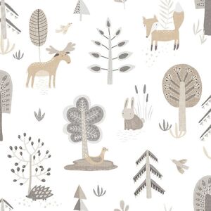 14801 - Little Explorers 2 Country Animals Silver Grey Galerie Wallpaper 14801 - Little Explorers 2 Country Animals Silver Grey Galerie Wallpaper