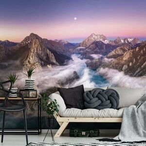 Genius Living Room Wallpaper Wall Mural 151x102inch Over The Mountains Purple Genius Living Room Wallpaper Wall Mural 151x102inch Over The Mountains Purple