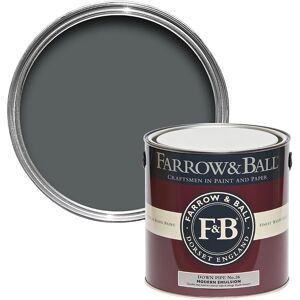 Farrow & Ball Modern Emulsion Matt Paint For Walls Ceilings Down Pipe No.26 2.5l Farrow & Ball Modern Emulsion Matt Paint For Walls Ceilings Down Pipe No.26 2.5l