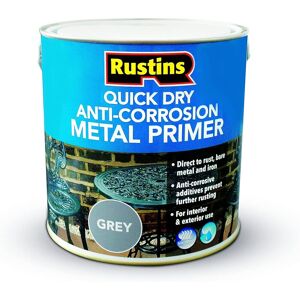 Rustins Quick Dry Anti-Corrosion Metal Primer Grey 2.5l Rustins Quick Dry Anti-Corrosion Metal Primer Grey 2.5l