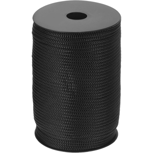 Does Not Apply 4mm Polypropylene Rope, 100m Black Braided Utility Cord For Clothesline, Camping Does Not Apply 4mm Polypropylene Rope, 100m Black Braided Utility Cord For Clothesline, Camping