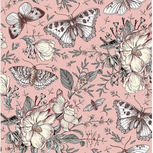 Funstick 44.5cmx9m Pink Floral Wallpaper For Bedroom Pink Sticky Back Plastic F Funstick 44.5cmx9m Pink Floral Wallpaper For Bedroom Pink Sticky Back Plastic F