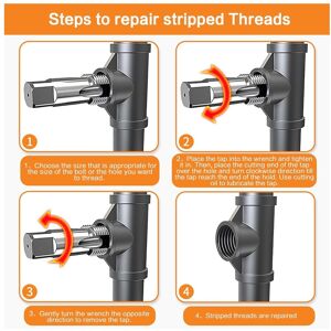 6pcs Pipe Tap Npt 1in 3/4in 1/2in 3/8in 1/4in 1/8in Carbon Steel Thread Tap Fi 6pcs Pipe Tap Npt 1in 3/4in 1/2in 3/8in 1/4in 1/8in Carbon Steel Thread Tap Fi