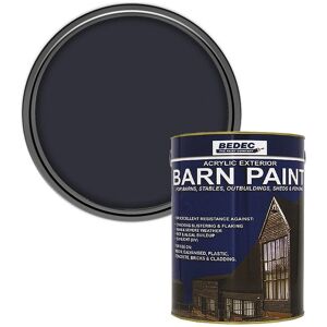 Bedec Barn Paint Acrylic Exterior All-In-One Multi-Surface Anthracite Matt 2.5l Bedec Barn Paint Acrylic Exterior All-In-One Multi-Surface Anthracite Matt 2.5l
