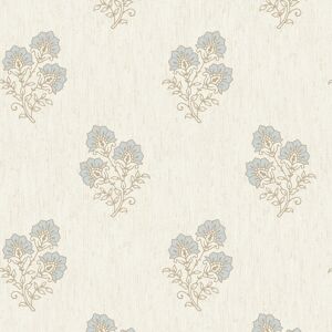 Belgravia Decor Carlotta Motif Blue Cream Wallpaper Gb9031 - Italian Vinyl Belgravia Decor Carlotta Motif Blue Cream Wallpaper Gb9031 - Italian Vinyl