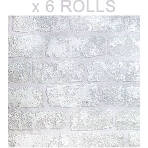 Brick Effect Paintable Wallpaper Anaglypta 3d Luxury Textured Vinyl X 6 Rolls Brick Effect Paintable Wallpaper Anaglypta 3d Luxury Textured Vinyl X 6 Rolls