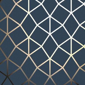 Fine Décor Fd42560 Platinum Geo Trellis Navy/gold Wallpaper Fine Décor Fd42560 Platinum Geo Trellis Navy/gold Wallpaper