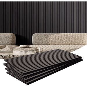 Vevor Wood Slat Acoustic Panels 23.6 X 47.2 Inch For Modern Wall Decor Black Oak Vevor Wood Slat Acoustic Panels 23.6 X 47.2 Inch For Modern Wall Decor Black Oak