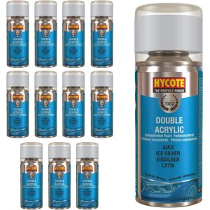 Hycote Colour Spray Paint Xdad504 Audi Ice Silver (Metallic) 150ml X12 Hycote Colour Spray Paint Xdad504 Audi Ice Silver (Metallic) 150ml X12
