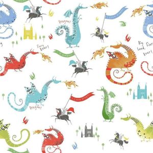 Galerie G78368 Bright Colours Dragons Wallpaper - Wallpaper Galerie G78368 Bright Colours Dragons Wallpaper - Wallpaper
