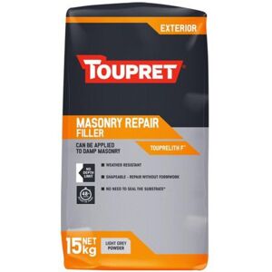 15kg Toupret Touprelith F Masonry Repair Filler Grey 15kg Toupret Touprelith F Masonry Repair Filler Grey