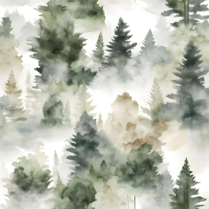 Does Not Apply Foggy Forest Wallpaper Peel And Stick Misty Woodland Green/yellow Trees Contact Does Not Apply Foggy Forest Wallpaper Peel And Stick Misty Woodland Green/yellow Trees Contact