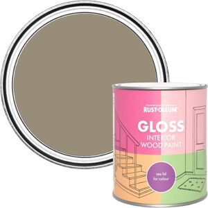 Rust-Oleum Brown Interior Wood Paint In Gloss Finish - Café Luxe 750ml Rust-Oleum Brown Interior Wood Paint In Gloss Finish - Café Luxe 750ml