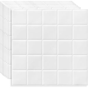 Crystal White Peel And Stick On Wall Tiles Stickers Self Adhesive Sticky Splashb Crystal White Peel And Stick On Wall Tiles Stickers Self Adhesive Sticky Splashb