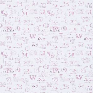 Sanderson Alphabet Zoo Childrens Pink Wallpaper 214024 Designer Rrp £50 Sanderson Alphabet Zoo Childrens Pink Wallpaper 214024 Designer Rrp £50