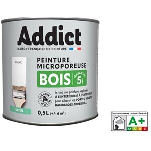 Addict Glycero Wood Paint Satin White - paint Addict Glycero Wood Paint Satin White - paint