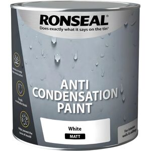 Ronseal 2.5l Anti Condensation Paint Matt White Insulating For Walls Ceilings Ronseal 2.5l Anti Condensation Paint Matt White Insulating For Walls Ceilings