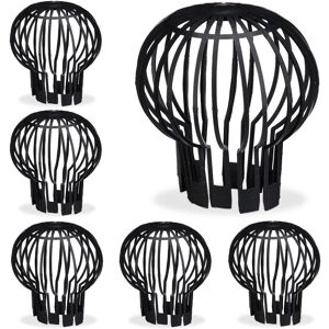 Relaxdays Roof Gutter Guard Downpipe Filter Rainwater Protector Flexible 12 Pieces 15 Cm Relaxdays Roof Gutter Guard Downpipe Filter Rainwater Protector Flexible 12 Pieces 15 Cm