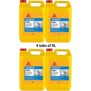 4 X Sikabond Sbr+ Waterproof Bonding Agent And Mortar Admixture White 5 Litre 4 X Sikabond Sbr+ Waterproof Bonding Agent And Mortar Admixture White 5 Litre