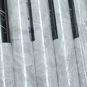 Erismann 5 Rolls Grey White Leaf Wallpaper Botanical Print Textured Thick Vinyl Feature Erismann 5 Rolls Grey White Leaf Wallpaper Botanical Print Textured Thick Vinyl Feature