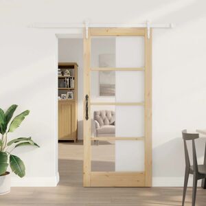 Sliding Door Manual Brown 86 X 198.5 Cm Wood And Metal Vidaxl Sliding Door Manual Brown 86 X 198.5 Cm Wood And Metal Vidaxl