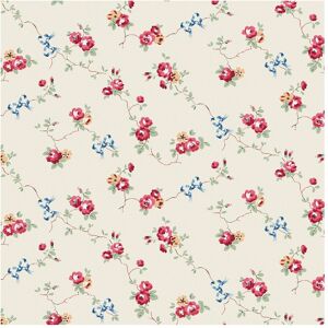 Cath Kidston Wallpaper Rose & Bows Cream Floral Cath Kidston Wallpaper Rose & Bows Cream Floral