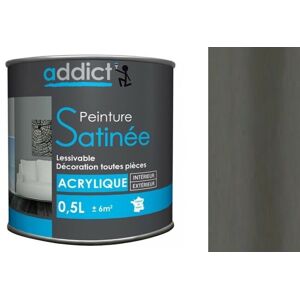 Addict Acrylic Paint Anthracite Gray Satin - Interior Decoration - 0.5l Addict Acrylic Paint Anthracite Gray Satin - Interior Decoration - 0.5l