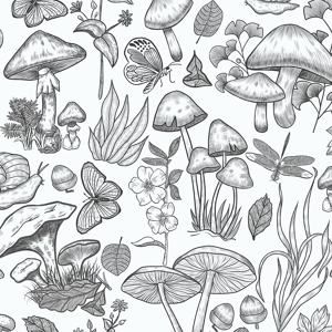 Does Not Apply Black And White Mushroom Contact Paper Boho Peel Stick Wallpaper Vintage Leaf Bu Does Not Apply Black And White Mushroom Contact Paper Boho Peel Stick Wallpaper Vintage Leaf Bu