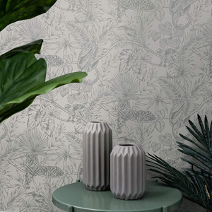 Does Not Apply Tropical Floral Glitter Parrot Tiger Monkey Jungle Wallpaper - Solid Thick Heavy Does Not Apply Tropical Floral Glitter Parrot Tiger Monkey Jungle Wallpaper - Solid Thick Heavy
