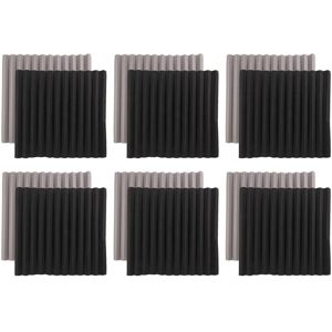 Sodial 4x(12 Pcs Acoustic Foam Board,Studio Wedge Tile,Acoustic Foam Soundproof4725 Sodial 4x(12 Pcs Acoustic Foam Board,Studio Wedge Tile,Acoustic Foam Soundproof4725