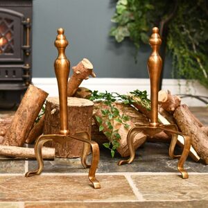 Black Country Metal Works Antique Brass Fire Dog Black Country Metal Works Antique Brass Fire Dog