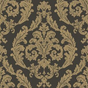 G67613-Palazzo2 Damask Black Galerie Wallpaper G67613-Palazzo2 Damask Black Galerie Wallpaper