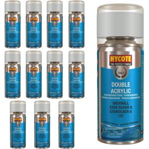 Hycote Colour Spray Paint Xdvx722 Vauxhall Star Silver Met (Metallic) 150ml X12 Hycote Colour Spray Paint Xdvx722 Vauxhall Star Silver Met (Metallic) 150ml X12