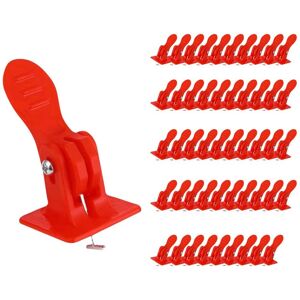 Sodial 3x(50pcs Red Tile Leveler Tile Leveling System Tile Laying Tool7976 Sodial 3x(50pcs Red Tile Leveler Tile Leveling System Tile Laying Tool7976