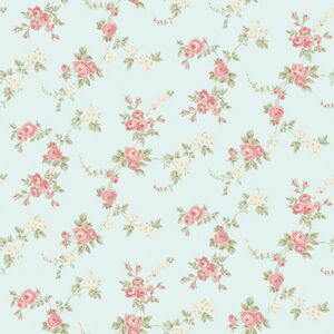 Ab27659 - Abby Rose 4 Chic Rose Turquoise Red Green Galerie Wallpaper Ab27659 - Abby Rose 4 Chic Rose Turquoise Red Green Galerie Wallpaper