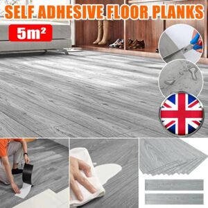 Uocomder 5m²/36pcs Floor Planks Tiles Self Adhesive Wood Effect Vinyl Flooring Home Decor Uocomder 5m²/36pcs Floor Planks Tiles Self Adhesive Wood Effect Vinyl Flooring Home Decor