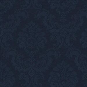 Sk34734 - Simply Silks 4 Feathered Damask Navy Galerie Wallpaper Sk34734 - Simply Silks 4 Feathered Damask Navy Galerie Wallpaper